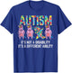 BoredKoalas Autism Awareness Unicorn Dab - -Adults, Black, Short Sleeve, Classic Fit, Cotton Blend, Small T-Shirt - T-Shirt | Royal