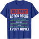 Old Fart Action Figure Vintage Distressed Retirement Gift T-Shirt - T-Shirt | Royal