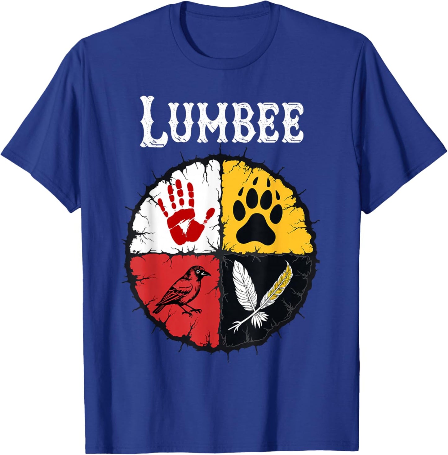 Lumbee Tribe Native American Medicine Wheel T-Shirt - T-Shirt | Royal