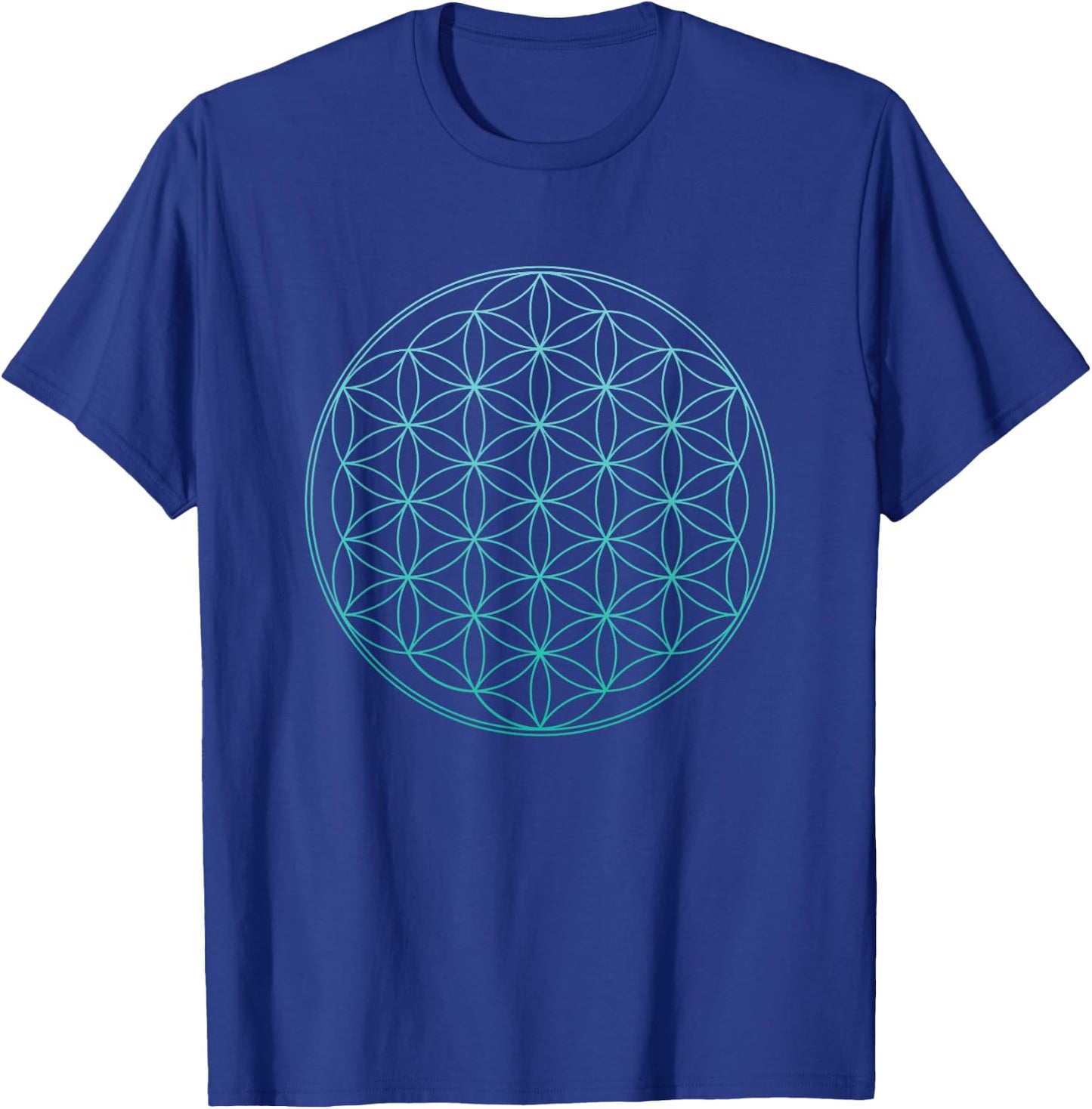 Flower of Life Sacred Geometry T-Shirt - T-Shirt | Royal