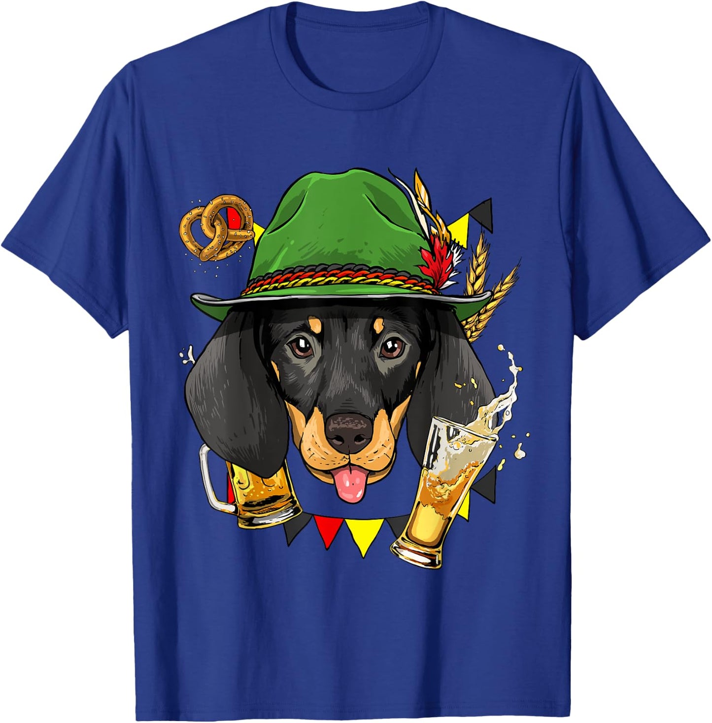 Oktoberfest Dachshund Germany Beer Fest Sausage Weiner Dog T-Shirt - T-Shirt | Royal