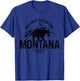 Montana USA Vintage Grizzly Bear America Souvenir T-Shirt - T-Shirt | Royal