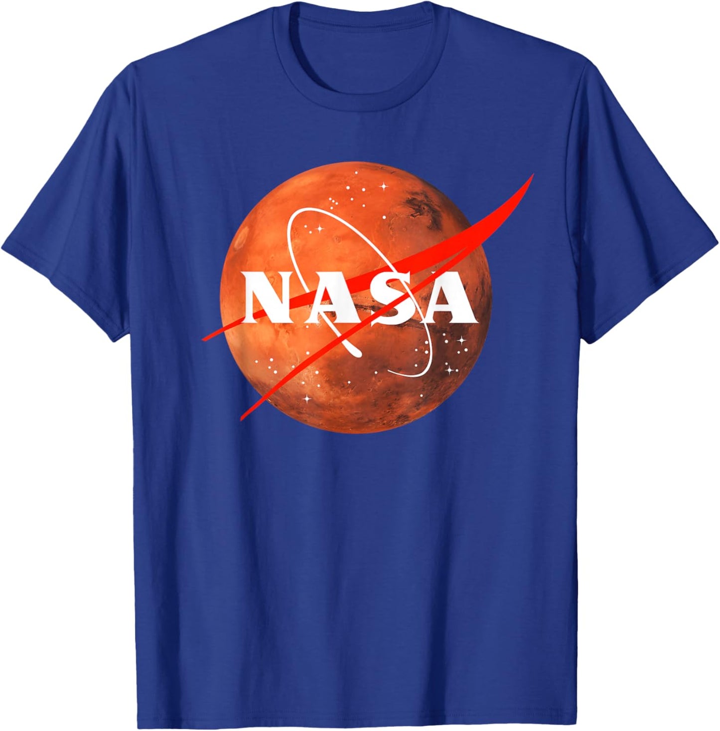 NASA Meatball Logo Vintage Retro Space Planet Mars Graphic T-Shirt - T-Shirt | Royal