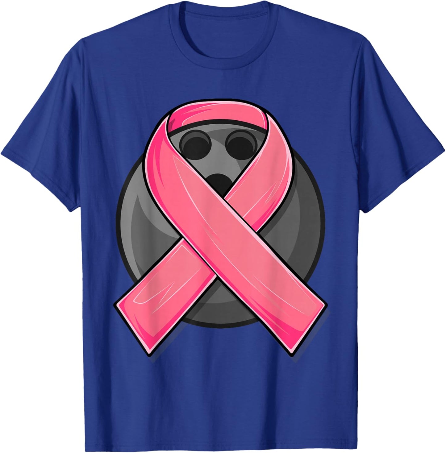 Breast Cancer Awareness Bowling Shirts, Pink Cancer Support T-Shirt - T-Shirt | Royal