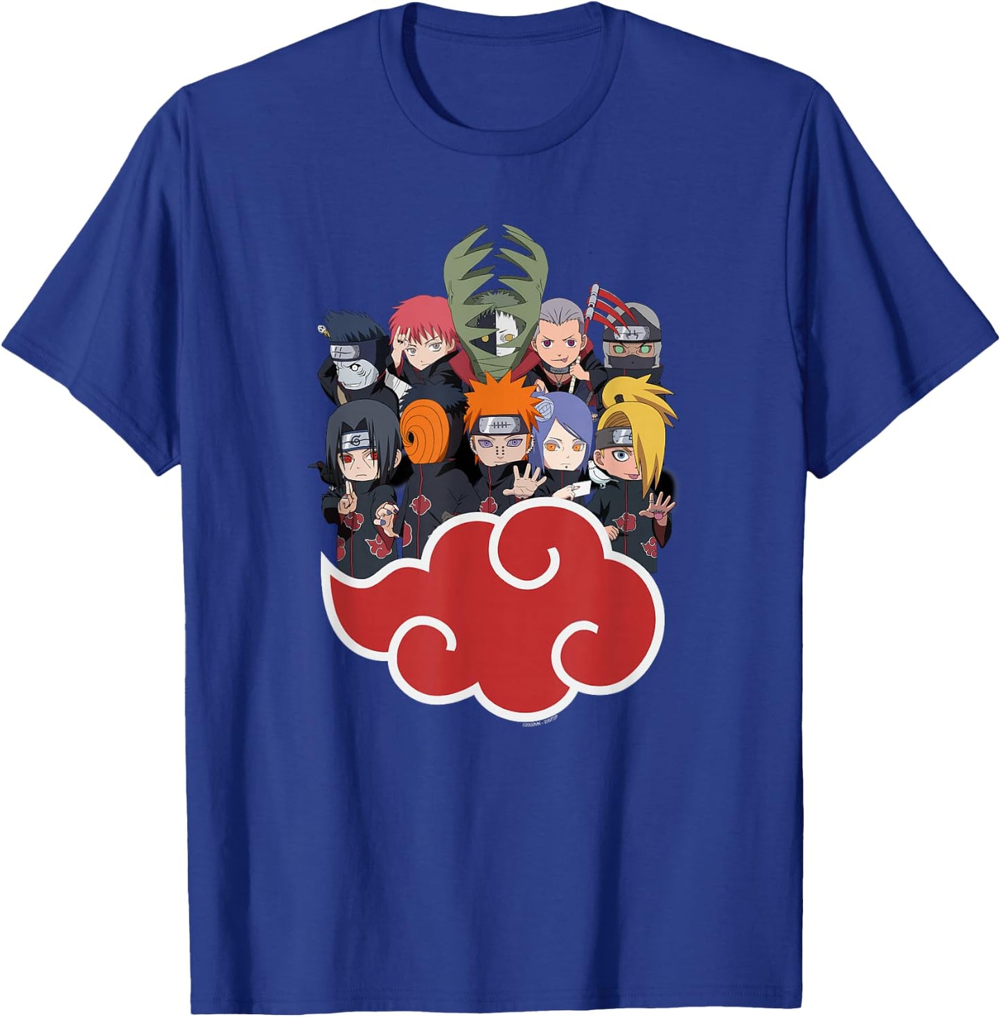 Naruto Shippuden Akasuki Group SD T-Shirt - T-Shirt | Royal