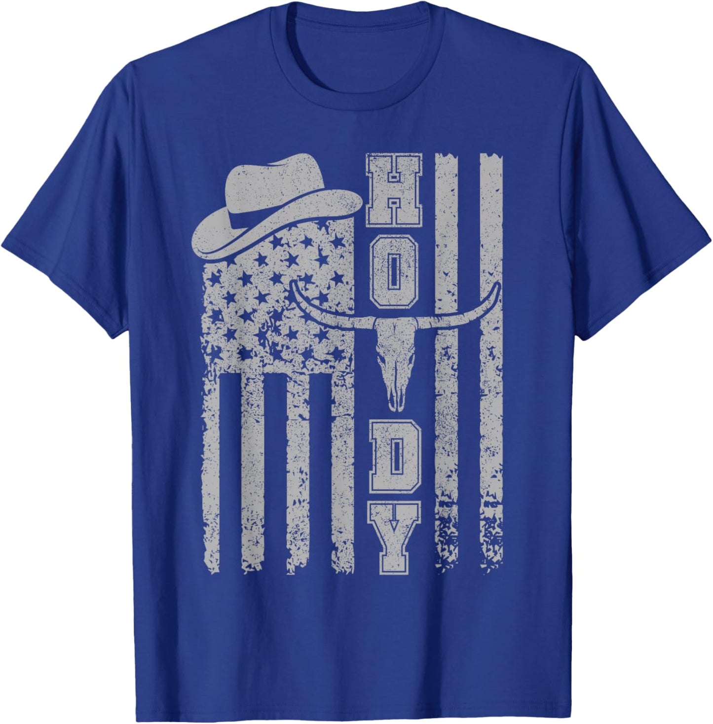 Western Country Men Teen Boy Kid Rodeo Southern Cowboy Howdy T-Shirt - T-Shirt | Royal
