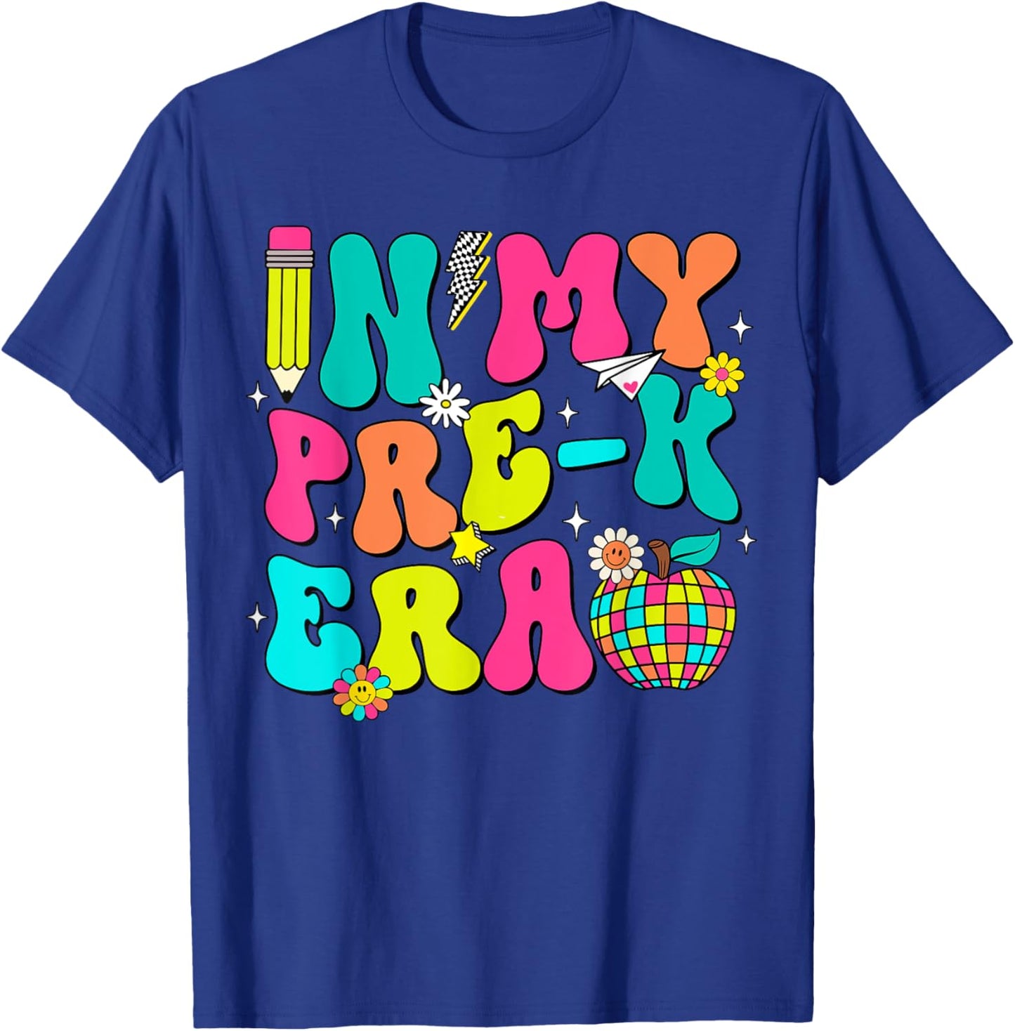 In My Pre-K Era Back To School First Day of School Boy Girl T-Shirt - T-Shirt | Royal