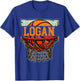 Logan Basketball Custom Name T-Shirt - T-Shirt | Royal