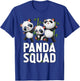 Cute Panda Squad - Panda Family T-Shirt - T-Shirt | Royal