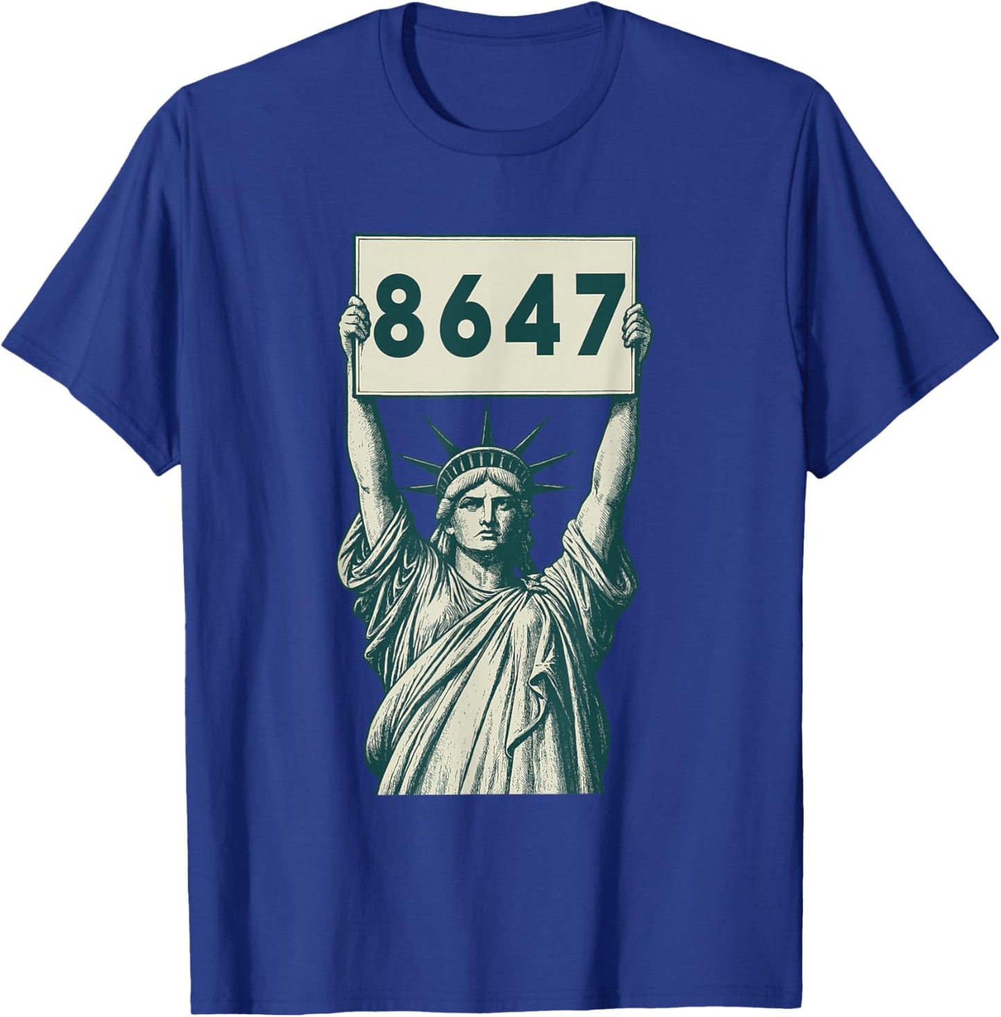 Statue of Liberty 8647 T-Shirt - T-Shirt | Royal