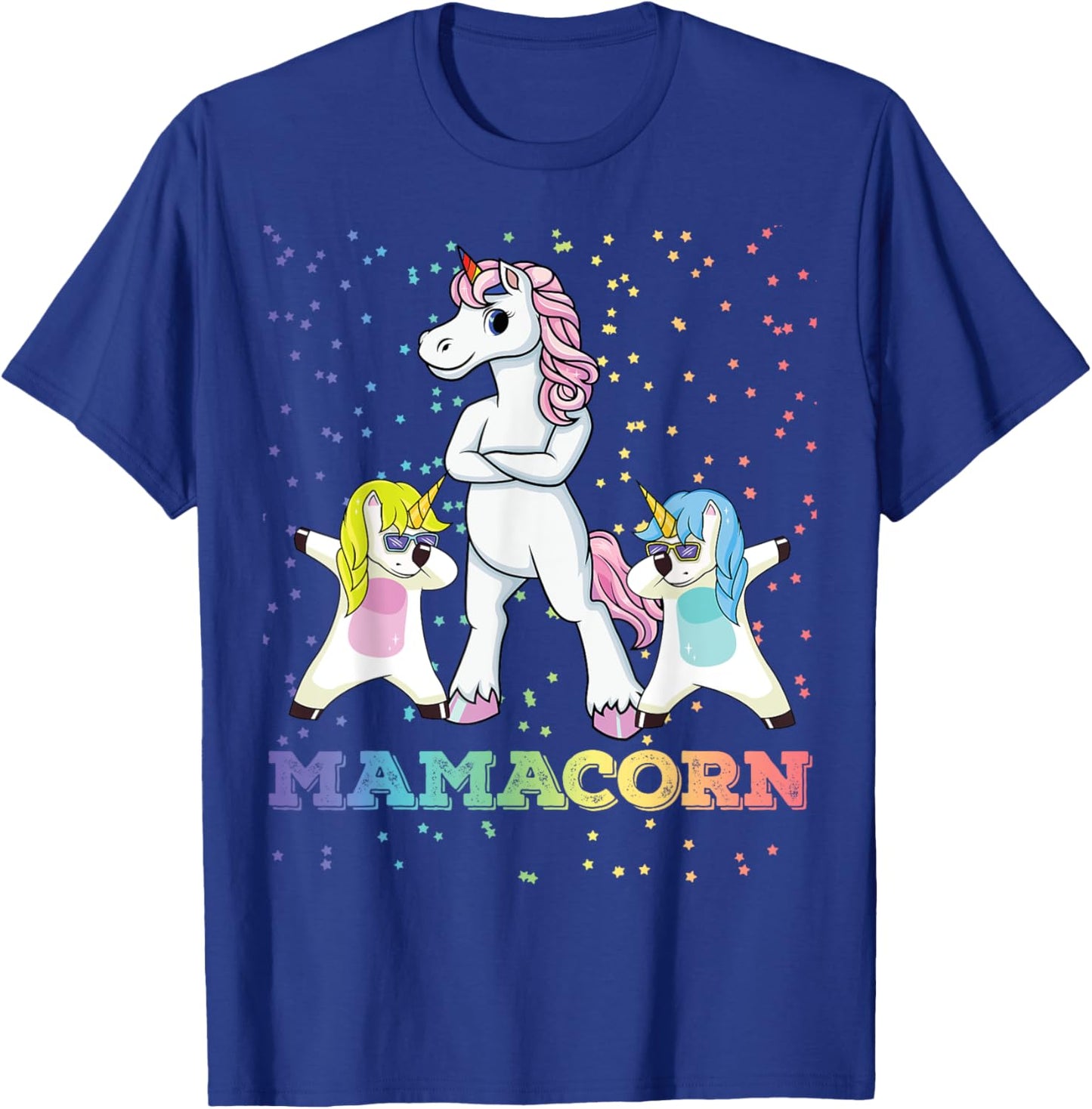 Mamacorn Unicorn Mama Unicorn Girl Unicorn Mom Mamacorn T-Shirt - T-Shirt | Royal