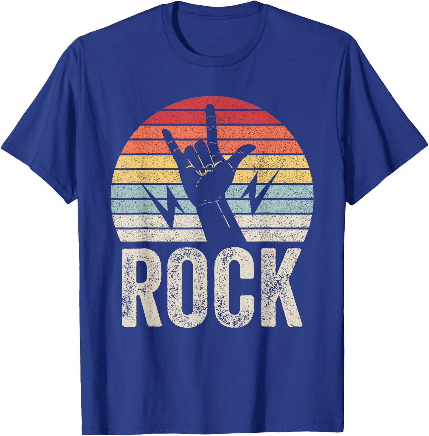 Vintage Retro Vintage Rock And Roll Rock Concert Band T-Shirt - T-Shirt | Royal