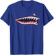 Shark Teeth Nose Art Warhawk P-40 A-10 Warthog War Plane T-Shirt - T-Shirt | Royal