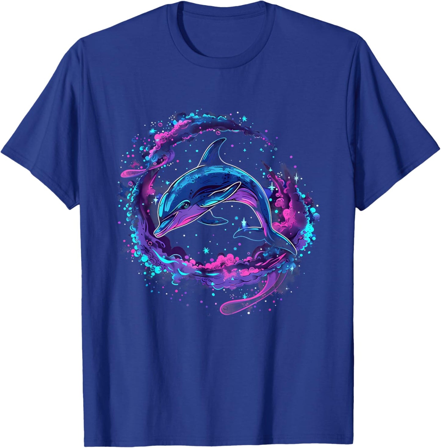 Dolphin Watercolor Sea Ocean Animal Ocean Sea Dolphin T-Shirt - T-Shirt | Royal