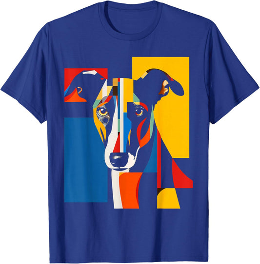 Greyhound Graphic Pet Artwork Dog Greyhound Women Kids T-Shirt - T-Shirt | Royal