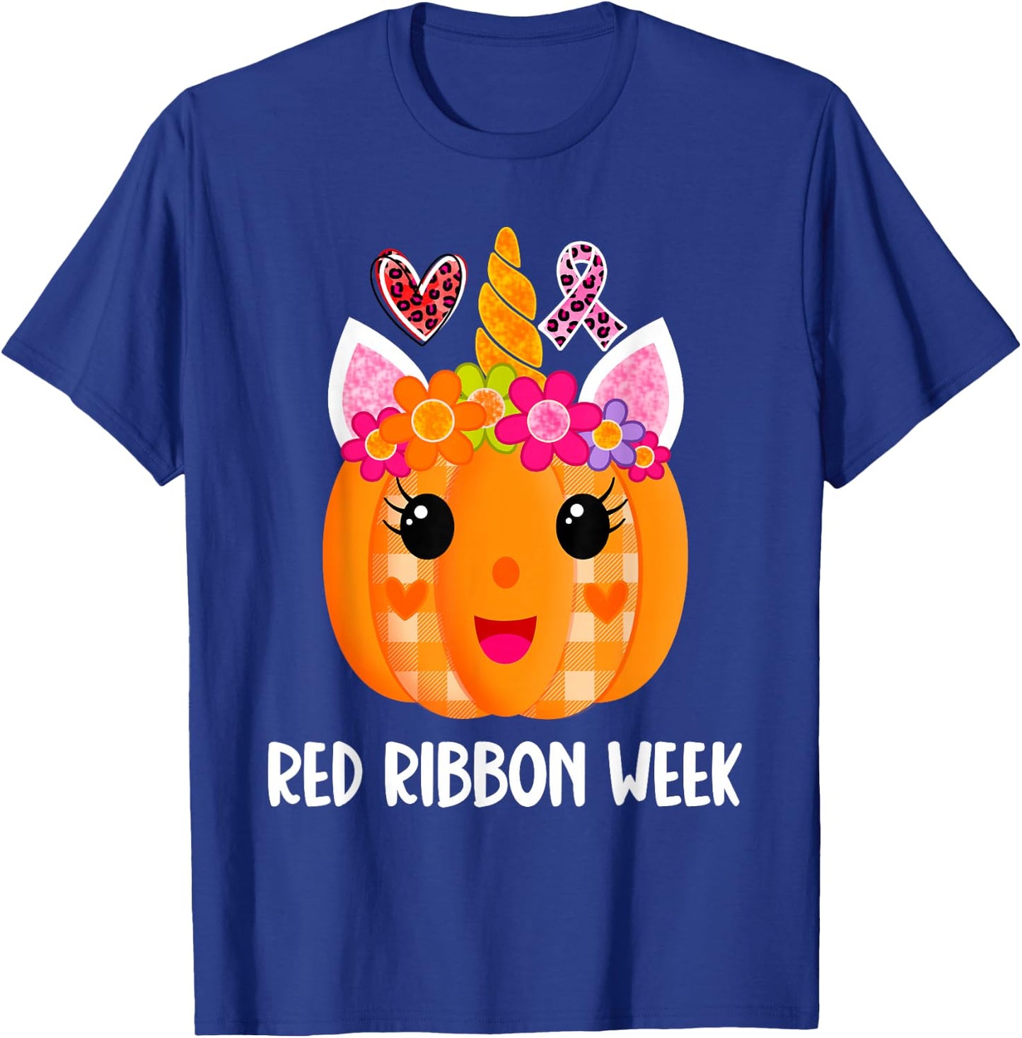We Wear Red For Red Ribbon Week Awareness Red Ribbon Week T-Shirt - T-Shirt | Royal