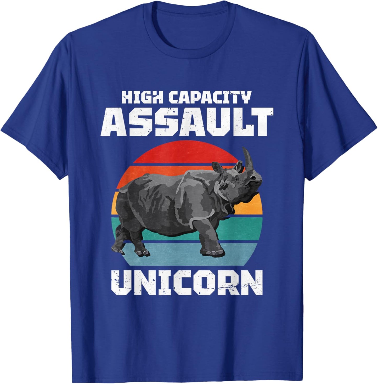 High Capacity Assault Unicorn T-Shirt - T-Shirt | Royal