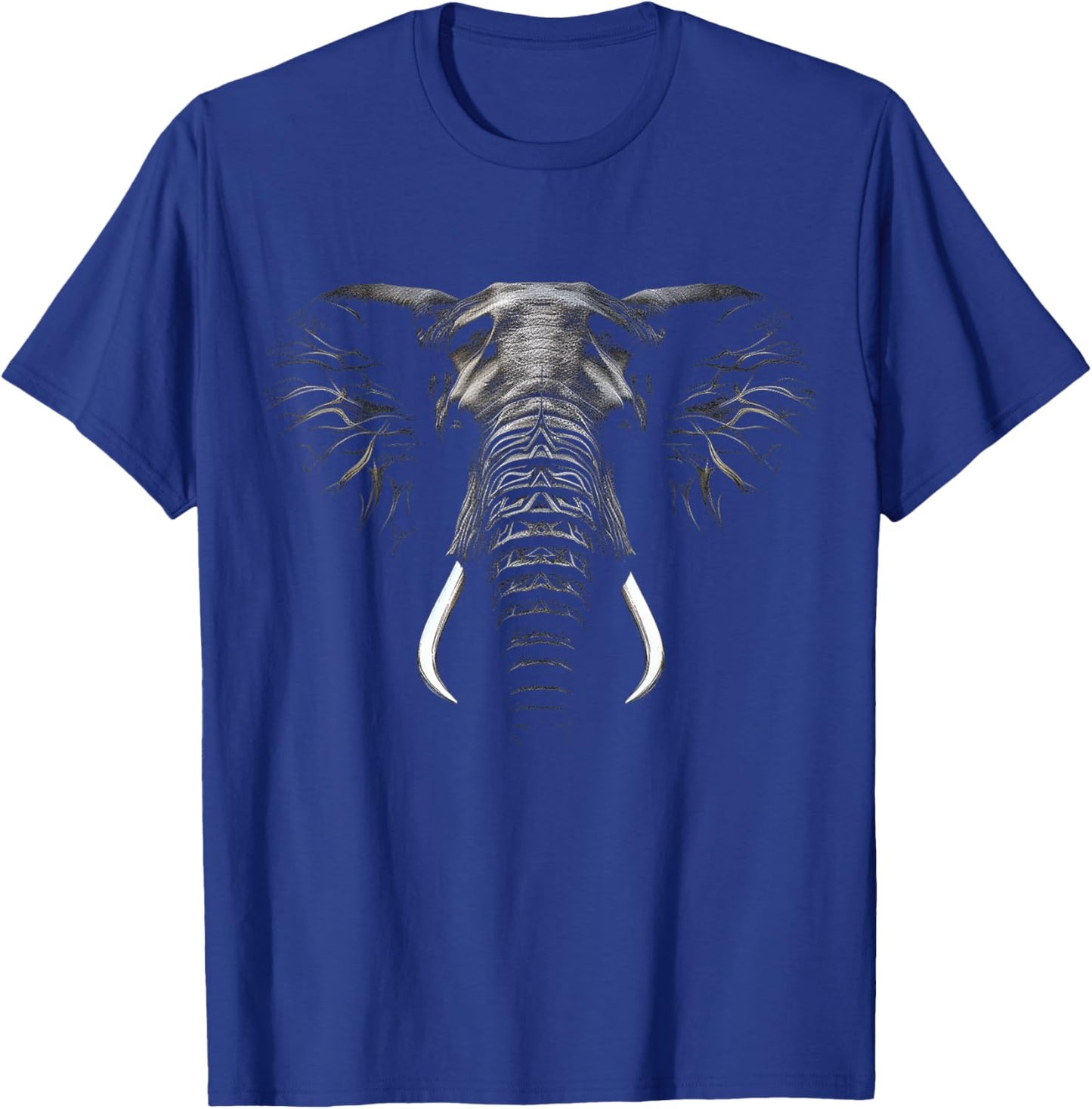 Elephant Lover Art Animal Abstract Graphic Elephant T-Shirt - T-Shirt | Royal