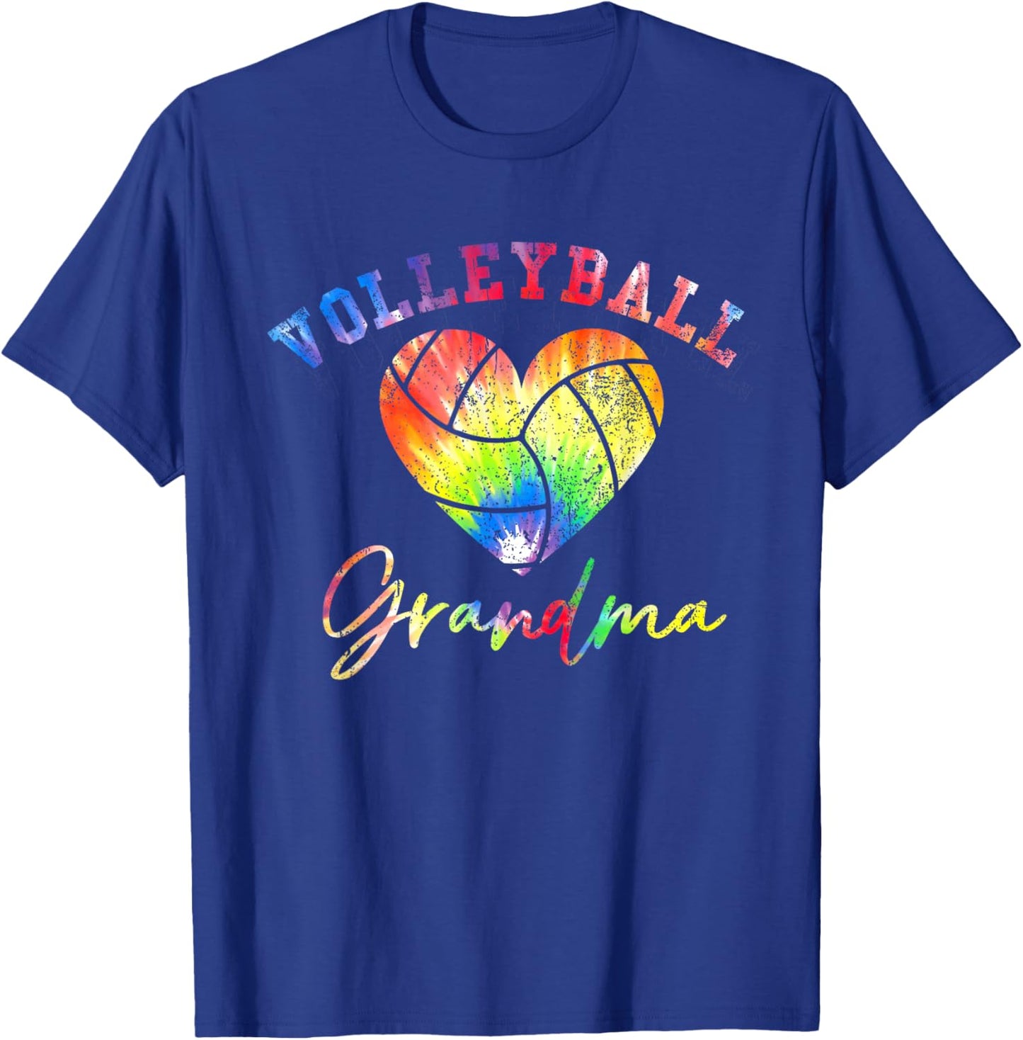 Volleyball Grandma Tie dye T-Shirt - T-Shirt | Royal