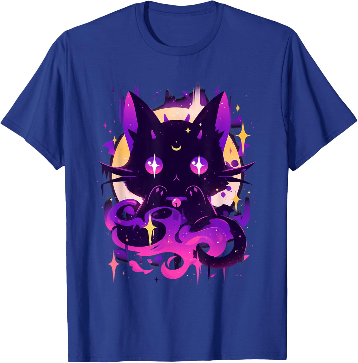 Yami Kawaii Devil Cat Creepy Cute Pastel Goth Japanese T-Shirt - T-Shirt | Royal