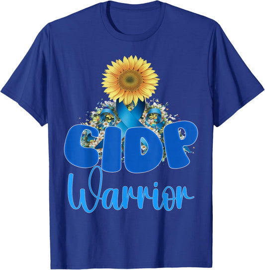 CIDP awareness sunflower T-Shirt - T-Shirt | Royal