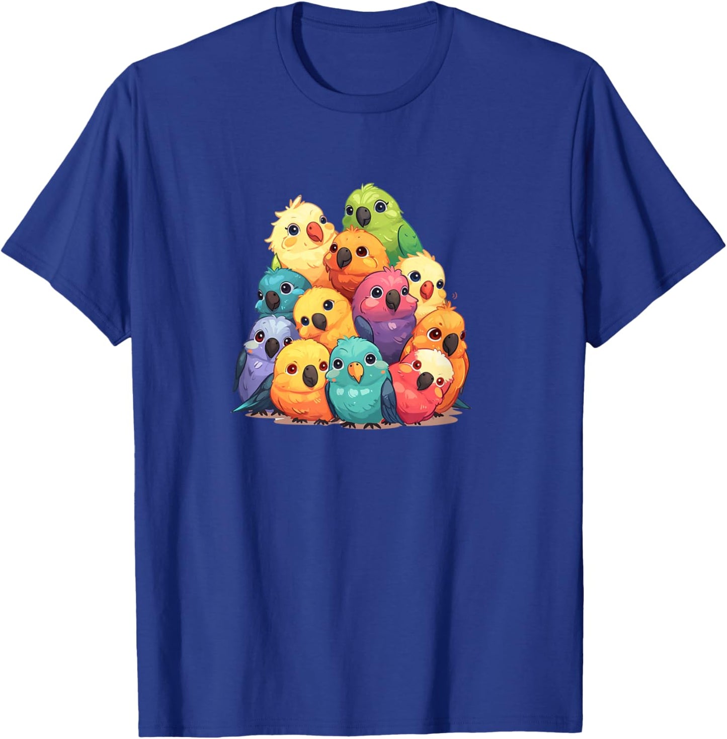Cute Kawaii Pastel Cockatiel Parakeet Bird Boys Girls Kids T-Shirt - T-Shirt | Royal