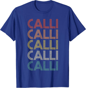 Calli Vintage Retro T-Shirt - T-Shirt | Royal