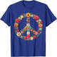Peace Flower Lover Hippie T-Shirt - T-Shirt | Royal