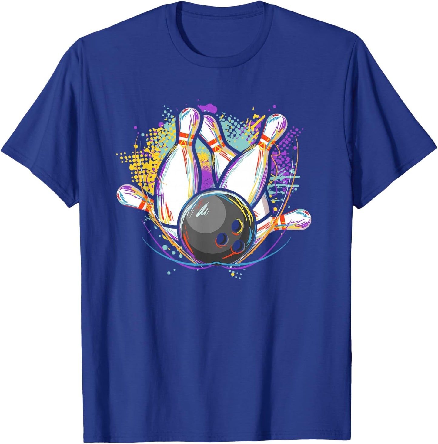 Bowling Pins - Bowling Bowler T-Shirt - T-Shirt | Royal