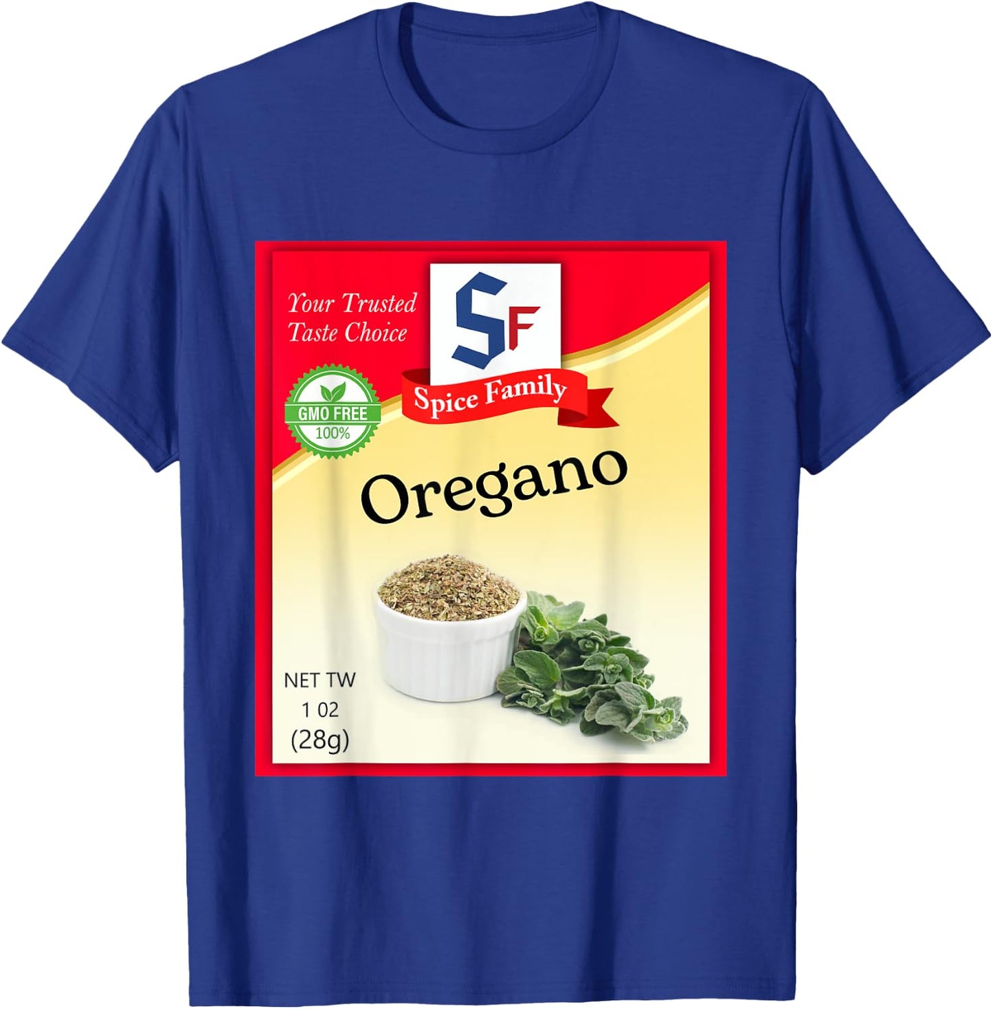 Oregano Condiment Costume Holiday Spice Costumes T-Shirt - T-Shirt | Royal