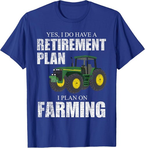 Farm Love Men's Retirement Plan Farming Funny Farmer Tractor Farm Humor