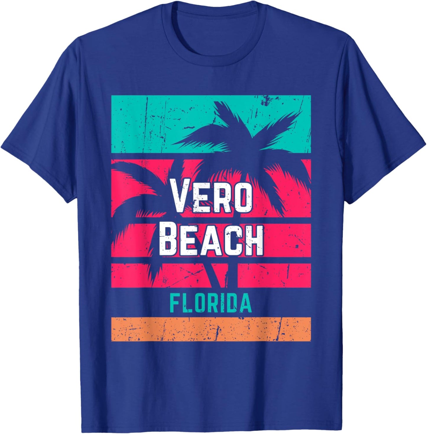 Vero Beach Florida Vacation Souvenir Surfing Vintage Women T-Shirt - T-Shirt | Royal