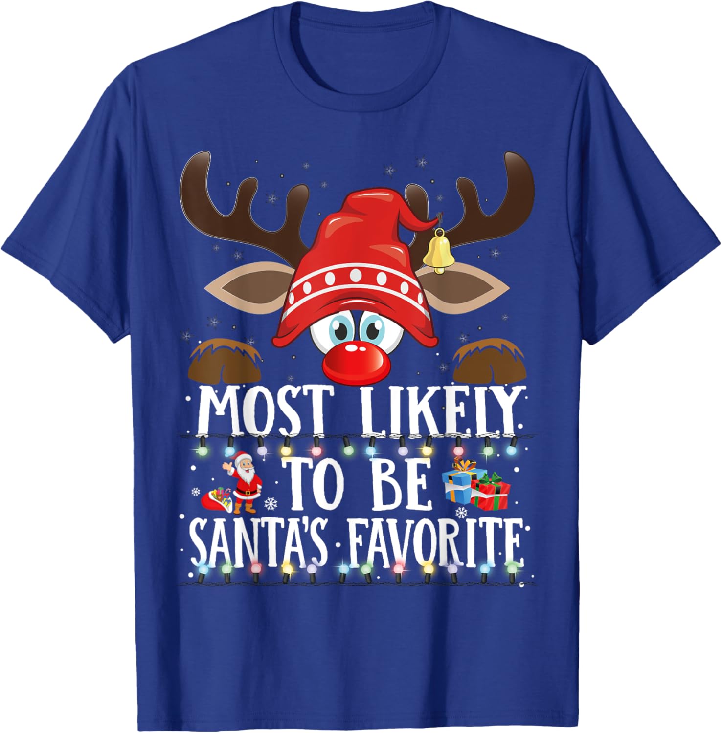 Christmas Matching Most Likely To Be Santa’s Favorite PJS T-Shirt - T-Shirt | Royal