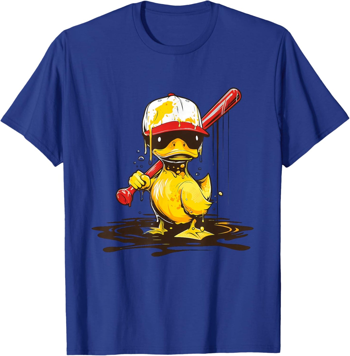 Rubber Duck Baseball Player Rubber Duckie Rubber Duck Lover T-Shirt - T-Shirt | Royal