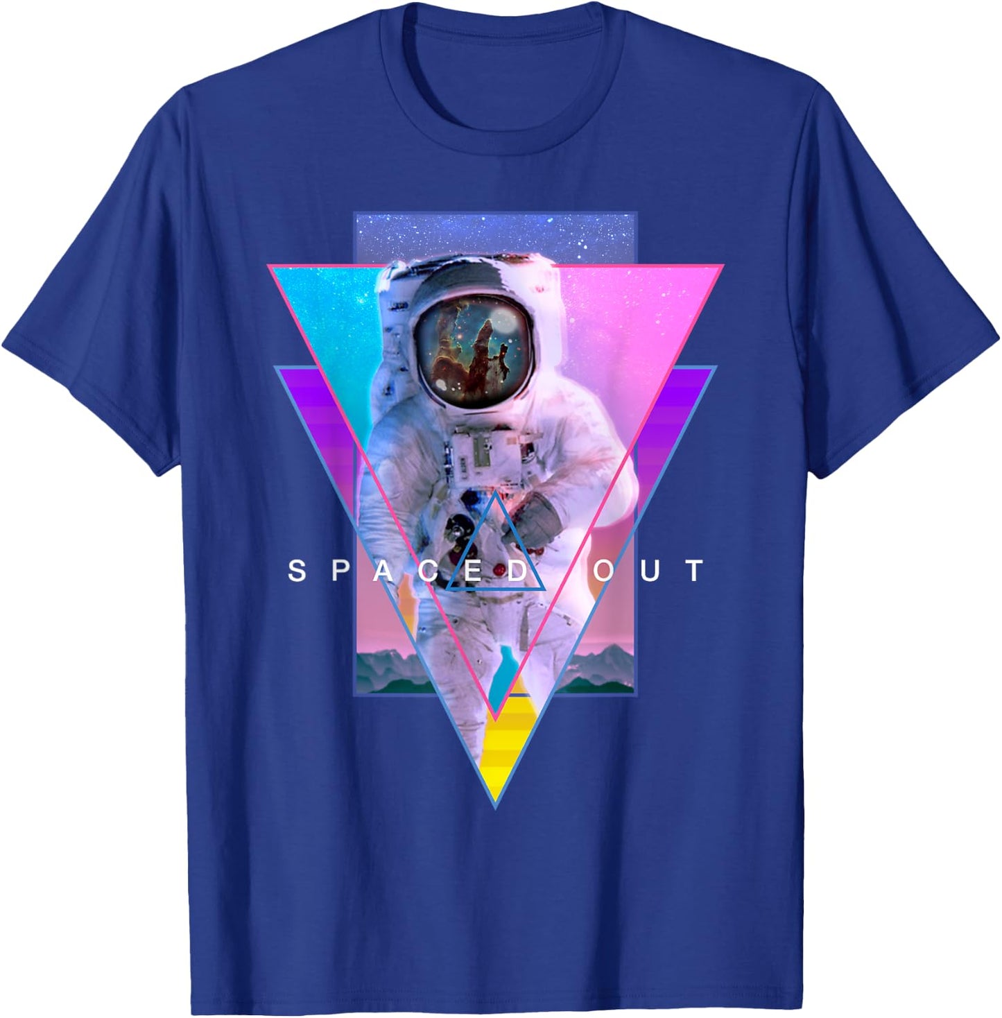 Astronaut Spaced Out Aesthetic Vaporwave Outer Space Art T-Shirt - T-Shirt | Royal