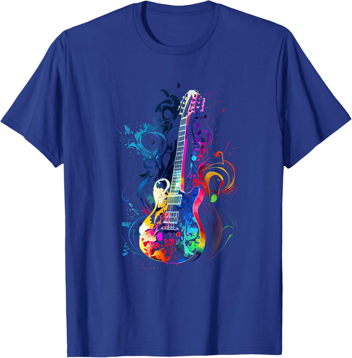 Guitar Design Guitar Gift Guitarist T-Shirt - T-Shirt | Royal