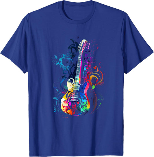 Guitar Design Guitar Gift Guitarist T-Shirt - T-Shirt | Royal