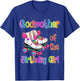 Godmother Birthday Girl Rolling Skate Birthday family Party T-Shirt - T-Shirt | Royal