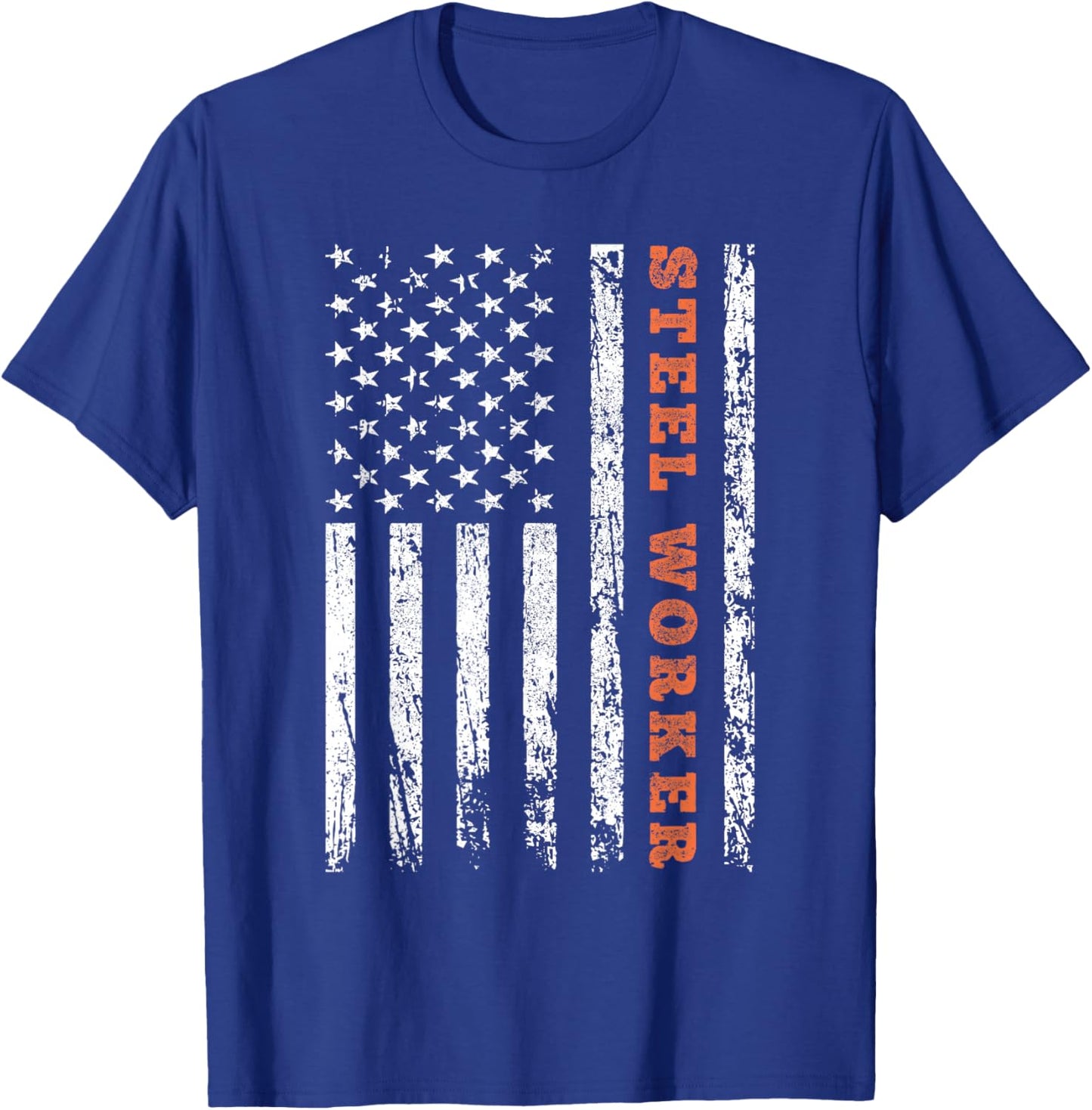 American Steel Worker T-Shirt - T-Shirt | Royal