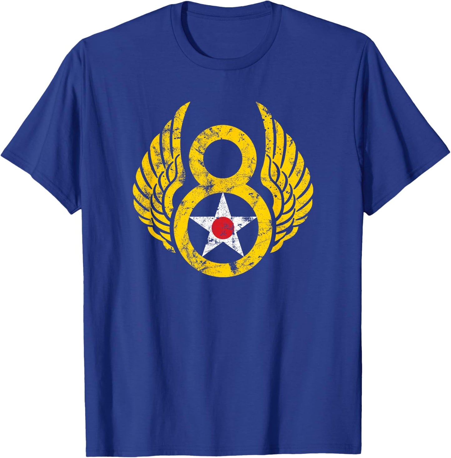Mighty 8th - Eighth Air Force USAAF B-17 & B-24 Bomber Group T-Shirt - T-Shirt | Royal