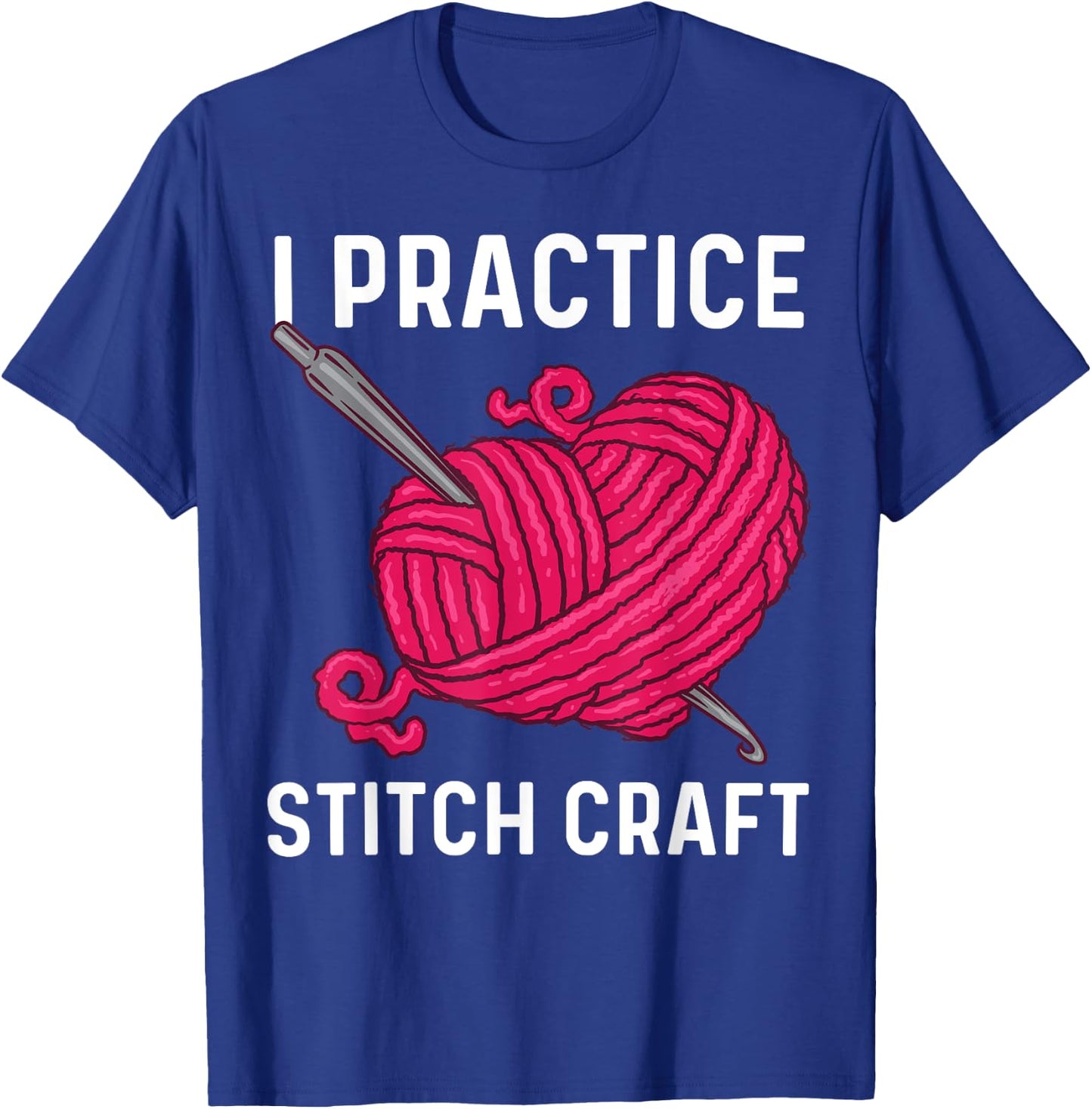 Best Crocheting Art Women Crocheter Crochet Lover T-Shirt - T-Shirt | Royal