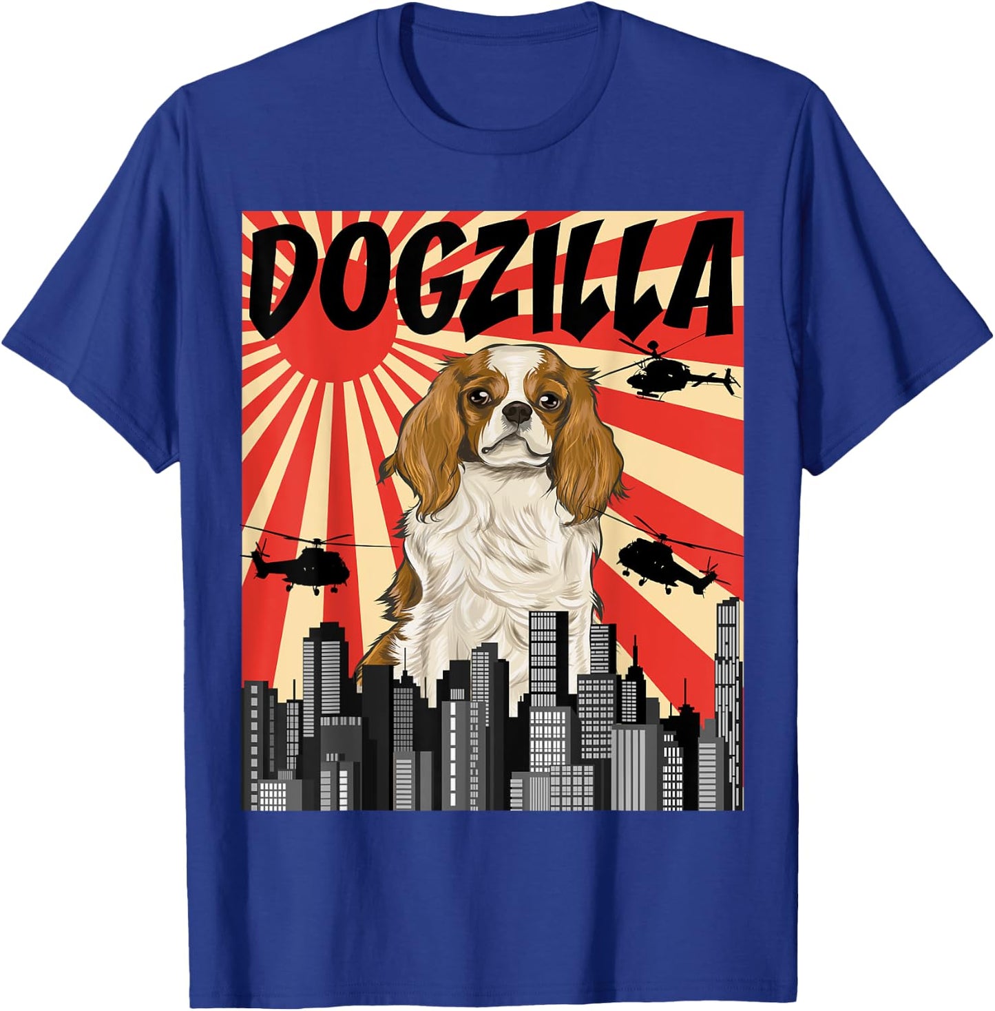Funny Japanese Dogzilla Cavalier King Charles Spaniel T-Shirt - T-Shirt | Royal