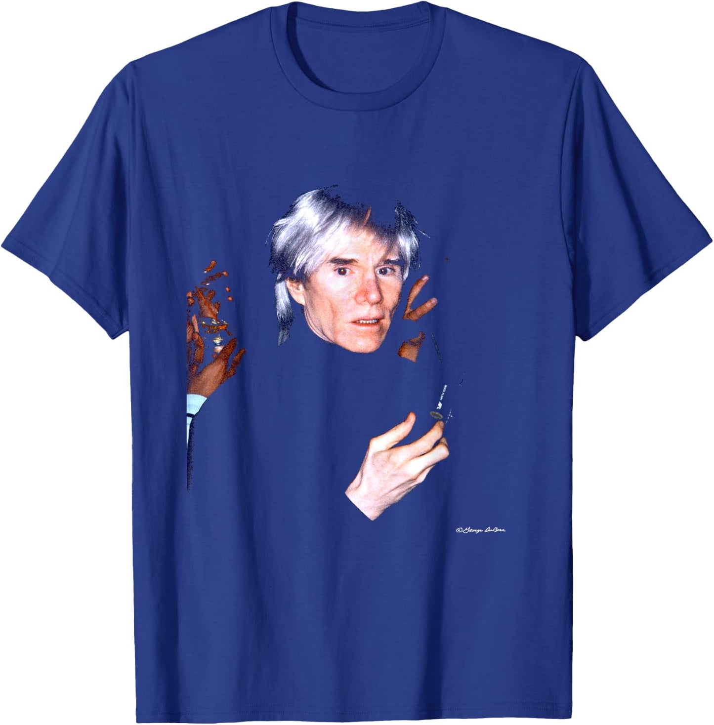 Andy Warhol Artist & Director At Studio 54 By George DuBose T-Shirt - T-Shirt | Royal