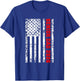 Dad Senior 2026 Proud Dad of A Class of 2026 Graduate Flag T-Shirt - T-Shirt | Royal