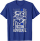 American Flag Blue Thin Line Apparel Victim Advocate Police Men T-Shirt - T-Shirt | Royal