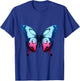 Butterfly Colorful Animal Art Motif Wildlife Forest Artwork T-Shirt - T-Shirt | Royal