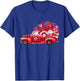 Santa Mrs Claus Grandpa Grandma Gnomes Christmas Tree Truck T-Shirt - T-Shirt | Royal