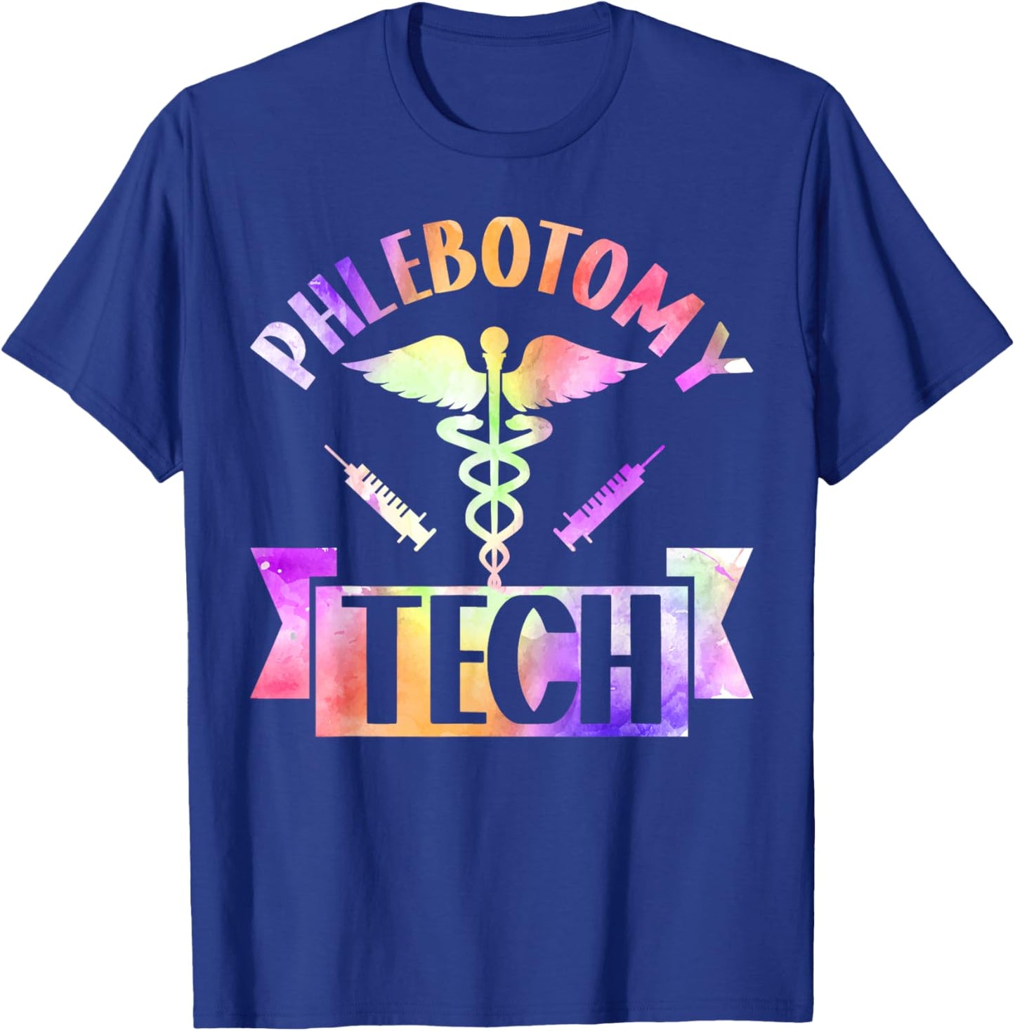 Phlebotomist Tech Technician Phlebotomy Tech T-Shirt - T-Shirt | Royal