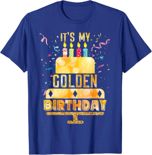It's My Golden Birthday Cool Classic Birthday T-Shirt - T-Shirt | Royal