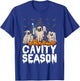 Cavity Season Halloween Funny Dental Ghosts And Toothbrush T-Shirt - T-Shirt | Royal